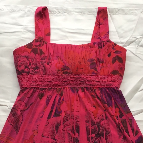 Sublimated Floral Tank Dress - Picture 2 of 8